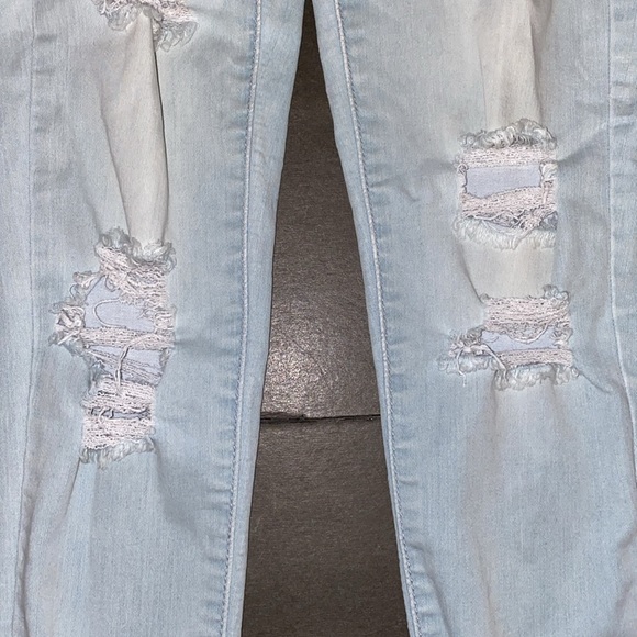American Eagle Outfitters Size 2 Hi-Rise Jegging Super Super Stretch Distress - Picture 15 of 16